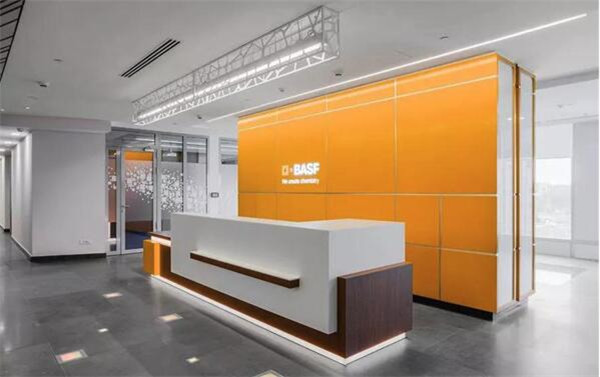 BASF办公室前台装修效果图