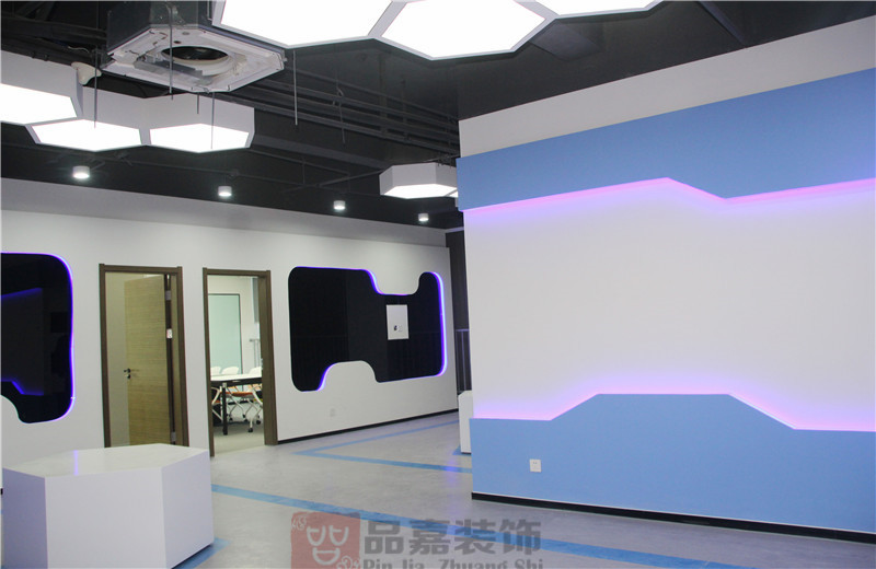 安徽炬视科技办公室展厅装修实景图