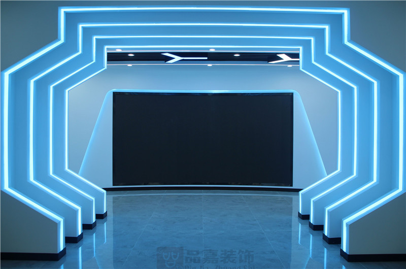 博清科技展厅入口装修实景图