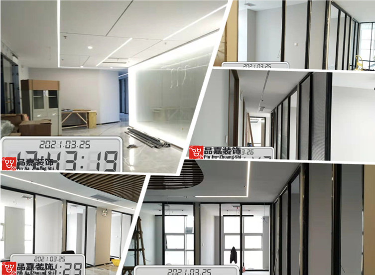 上海律师事务所办公室装修工地现场图