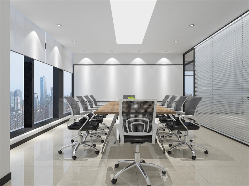 安徽创亚环保技术有限公司办公室会议室装修效果图