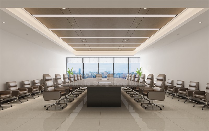 安徽创亚环保技术有限公司办公室大会议室装修效果图