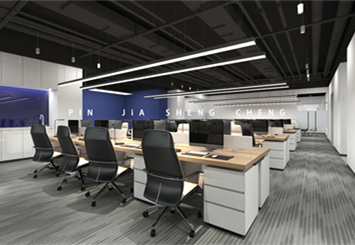 新盛力能源科技公司-办公展厅装修效果图